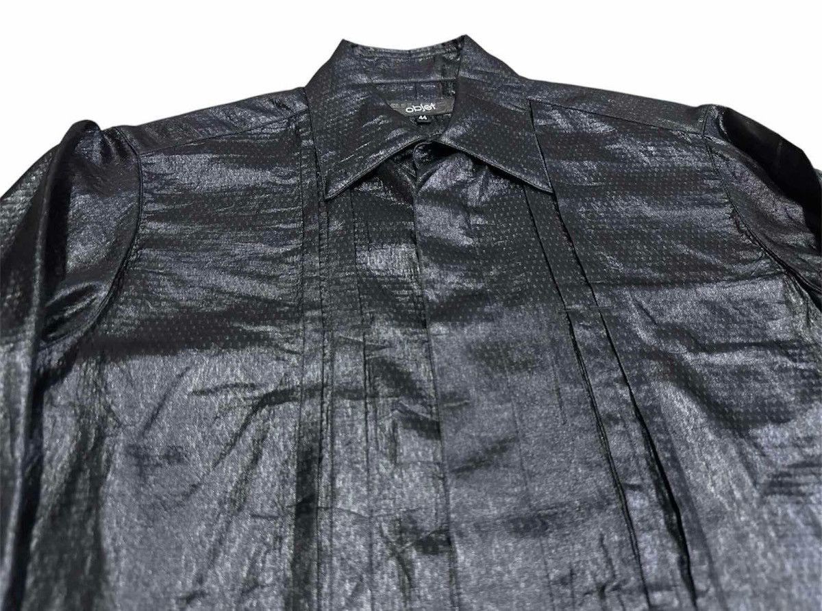 Gaultier Homme Objet × Jean Paul Gaultier 🔥Rare Vintage Jean Paul Gautier Objet Shirt Black Sheer Size US M / EU 48-50 / 2 - 10 Thumbnail