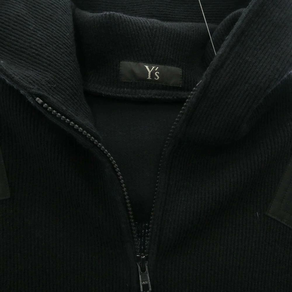 Yohji Yamamoto Y's Yohji Yamamoto Patch Design Knit Hooded Long Coat Jacket Size US S / EU 44-46 / 1 - 4 Thumbnail