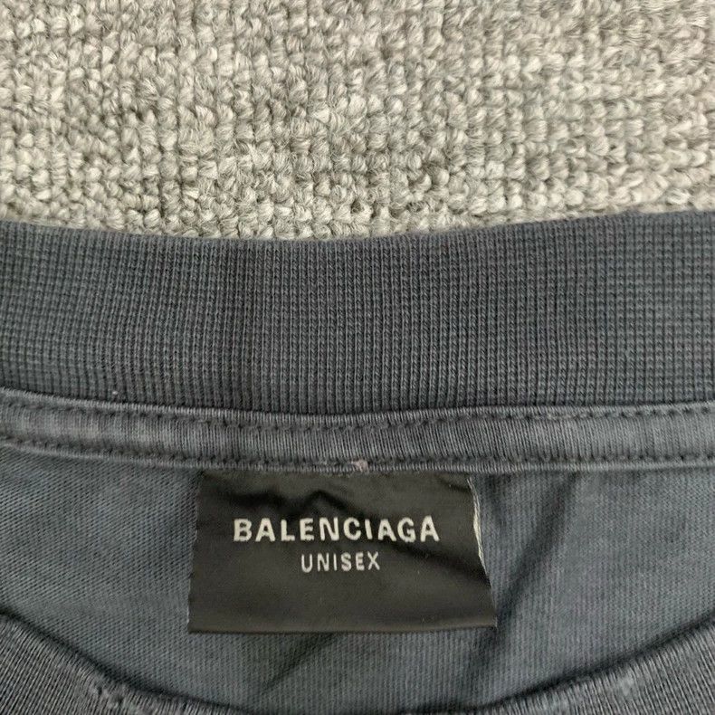 Balenciaga Balenciaga Black Wash Destroy the Earth Short Sleeve Size US XL / EU 56 / 4 - 6 Thumbnail