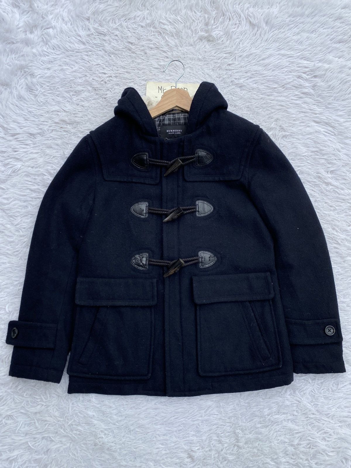 Burberry Rare Burberry Wool Duffle Coat Hooded Jacket Size US M / EU 48-50 / 2 - 1 Thumbnail