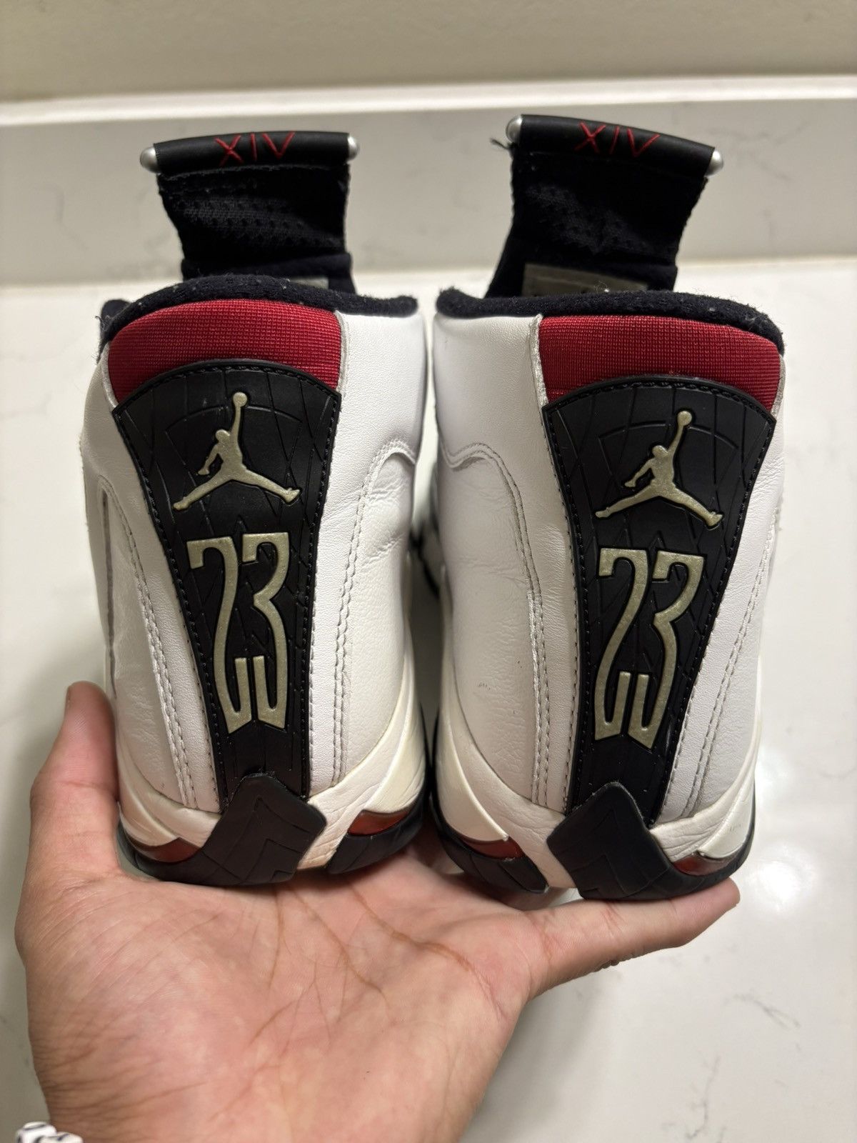 Jordan Brand Jordan 14 black toe size 9 Size US 9 / EU 42 - 4 Thumbnail