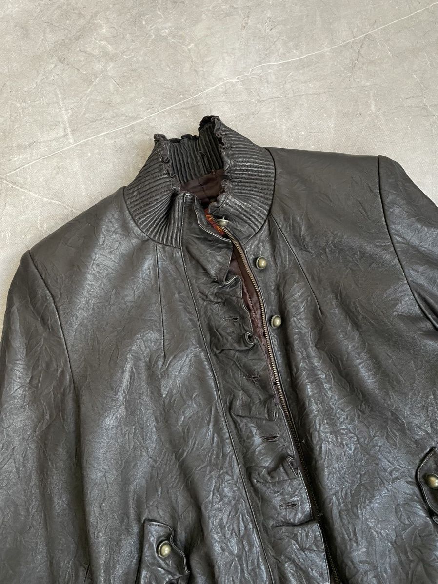 14th Addiction Leather napoleon jacket leather bomber ann demeulemeester Size M / US 6-8 / IT 42-44 - 4 Thumbnail