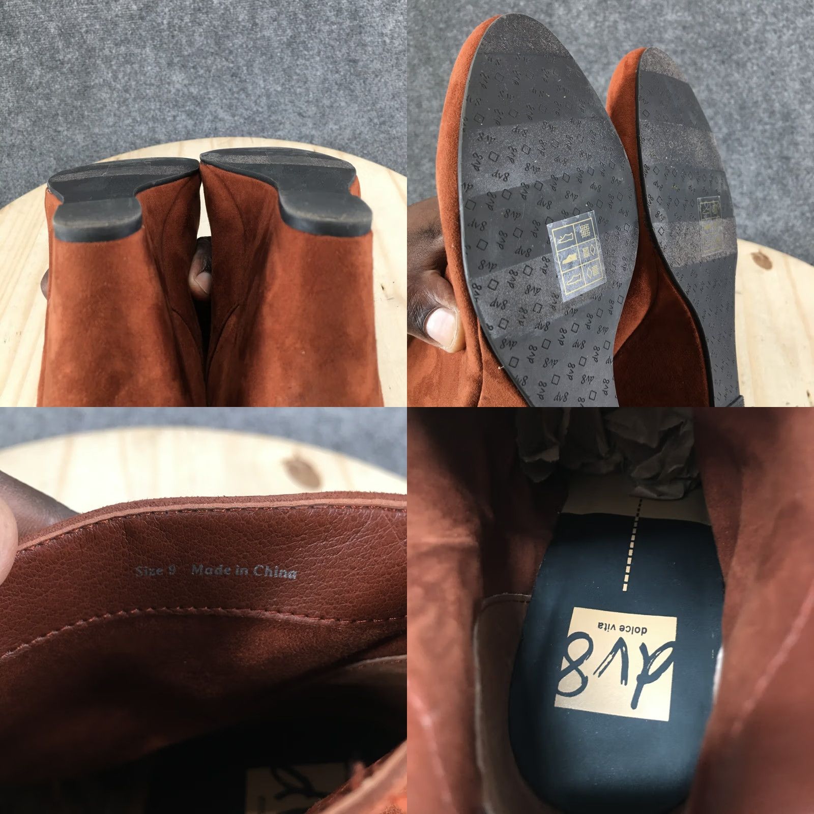 Dolce Vita DV Dolce Vita Boots Womens 9 Casual Back Zip Wedge Ankle Bootie Brown Fabric Boots Women 9 Brown Fabric Wedge Ankle Bootie Dolce Vita Mens? Size US 9 / IT 39 - 9 Thumbnail