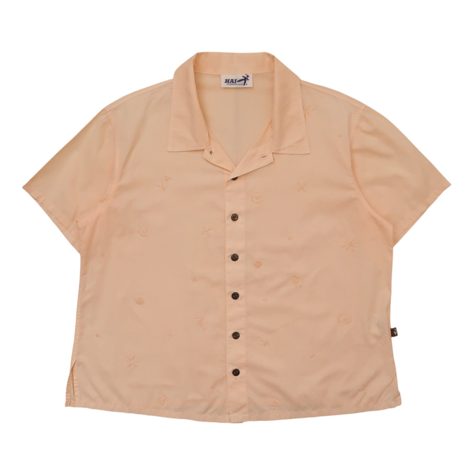 Issey Miyake Vintage 90s Hai Sporting Gear Multi Mesh Shirt Peach Size US M / EU 48-50 / 2 - 1 Thumbnail
