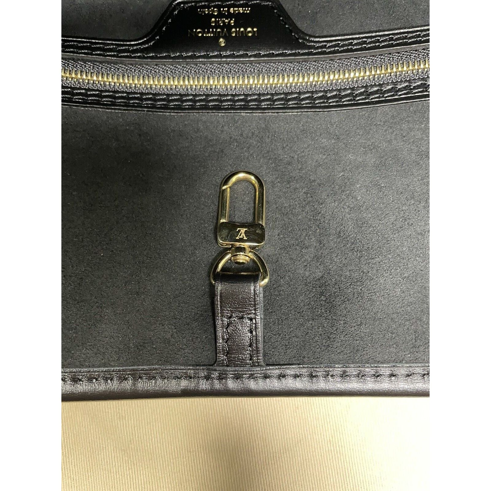 Louis Vuitton Louis Vuitton Neverfull Tote MM Black Canvas Size ONE SIZE - 11 Thumbnail