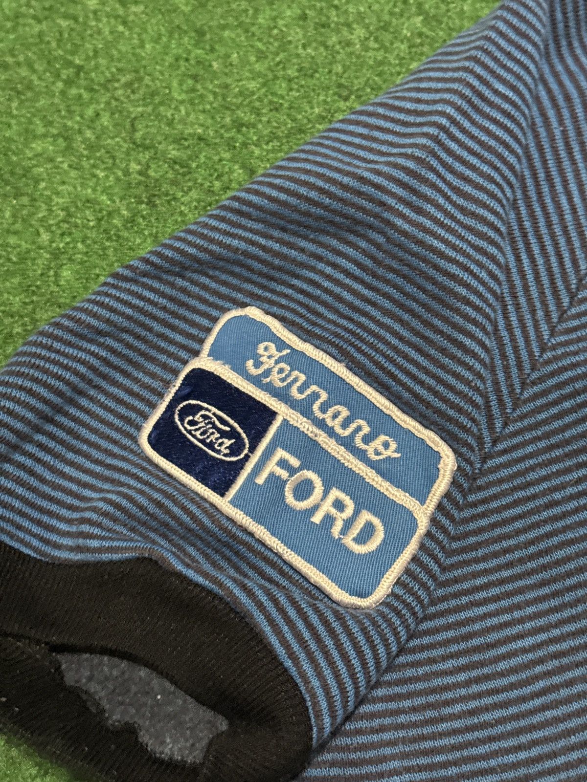 Other True Vintage Ford 50s 60s Short Sleeve Striped Sweatshirt Size US S / EU 44-46 / 1 - 3 Thumbnail