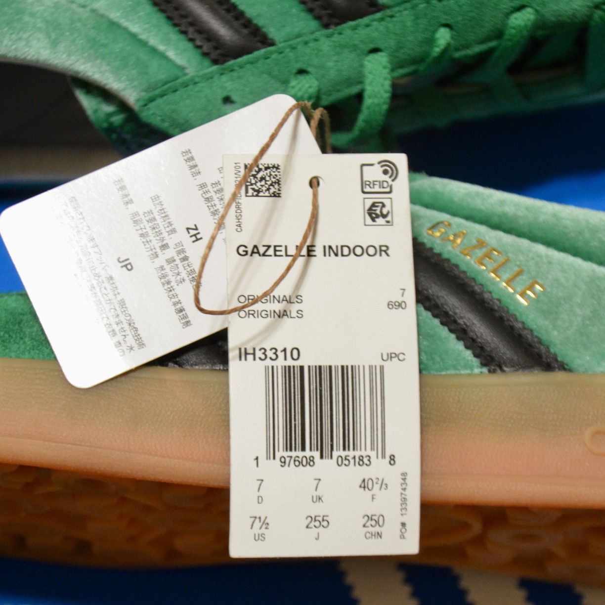 Adidas × size? NEW - Size 7.5 US Adidas x size? Gazelle Indoor Green Yellow Size US 7.5 / EU 40-41 - 5 Thumbnail