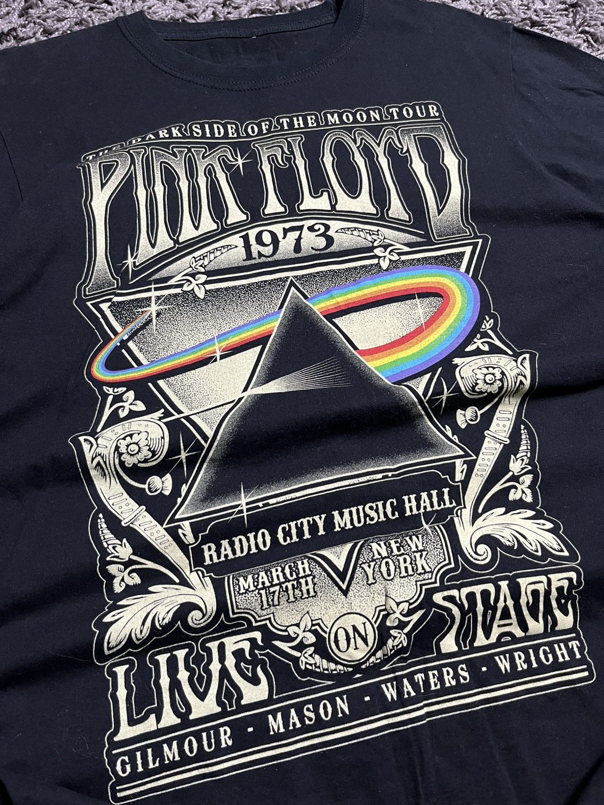 Pink Floyd Vintage Style Pink Floyd Dark Side of The Moon 1973 Tour Tee Size US M / EU 48-50 / 2 - 3 Thumbnail
