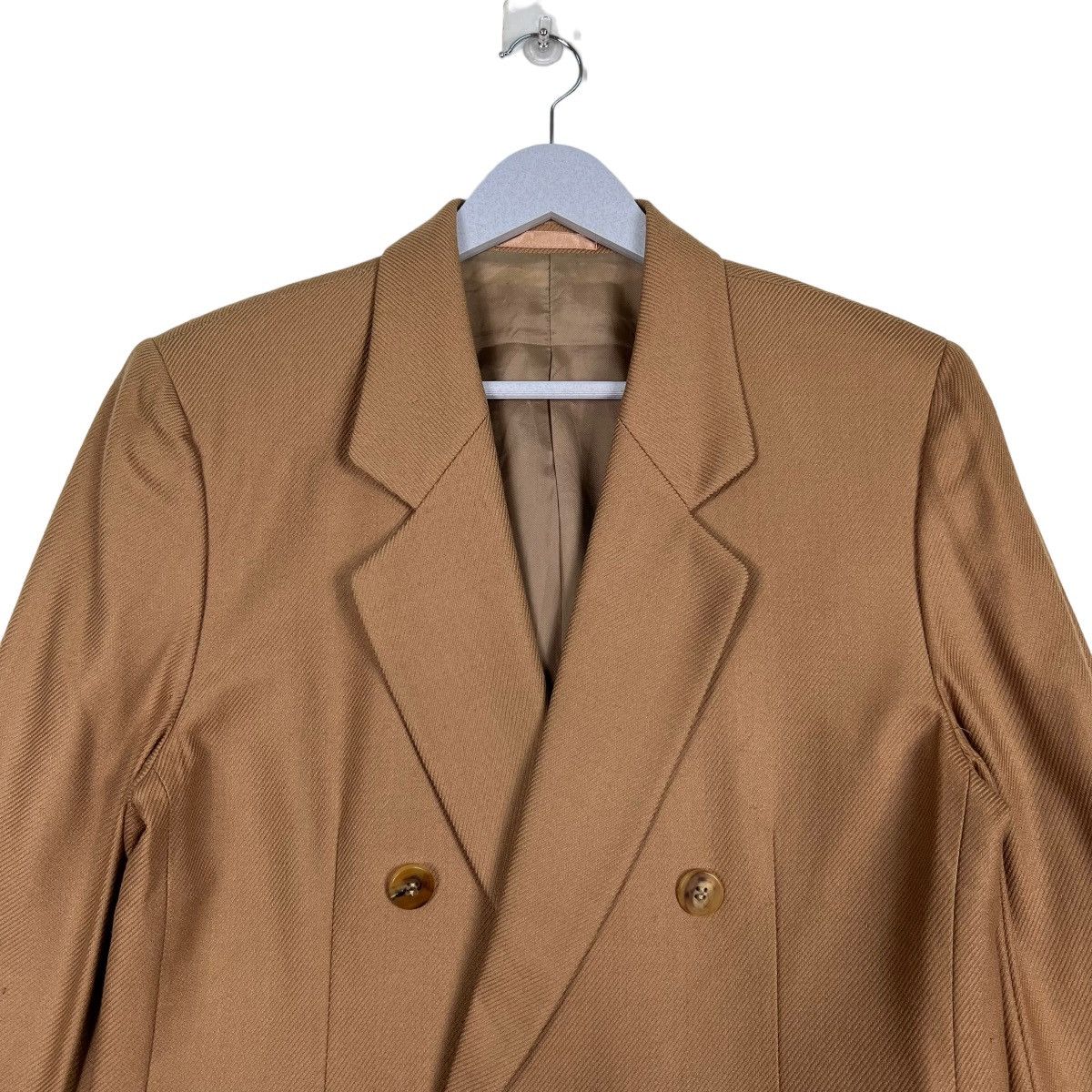 Burberry 🔥 RICH BROWN BURBERRY DOUBLE BREAST BLAZER JACKET Size US S / EU 44-46 / 1 - 3 Thumbnail
