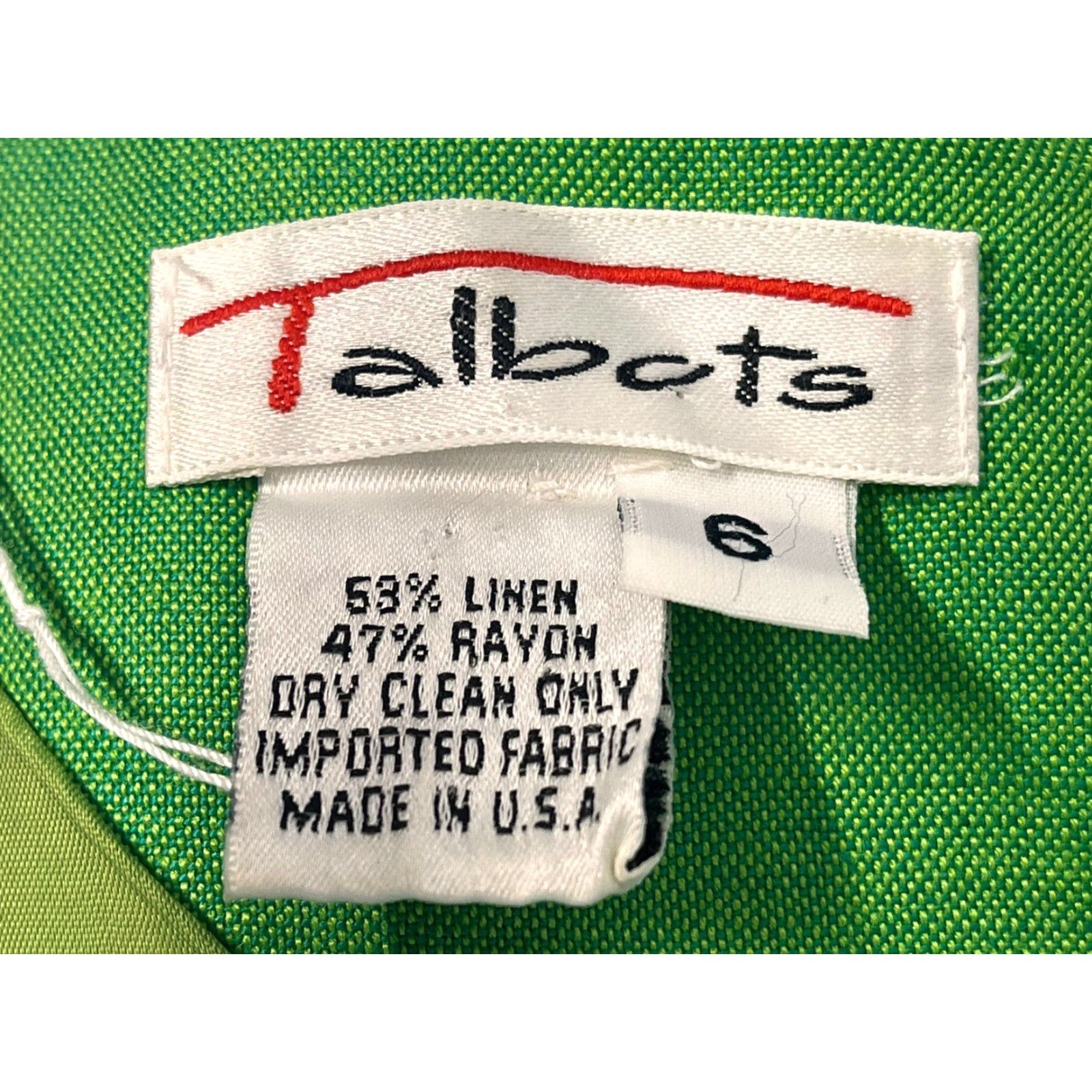 Talbots VINTAGE Talbots Dress Women Green Sleeveless Linen Blend Size 6 Classic Size M / US 6-8 / IT 42-44 - 6 Thumbnail