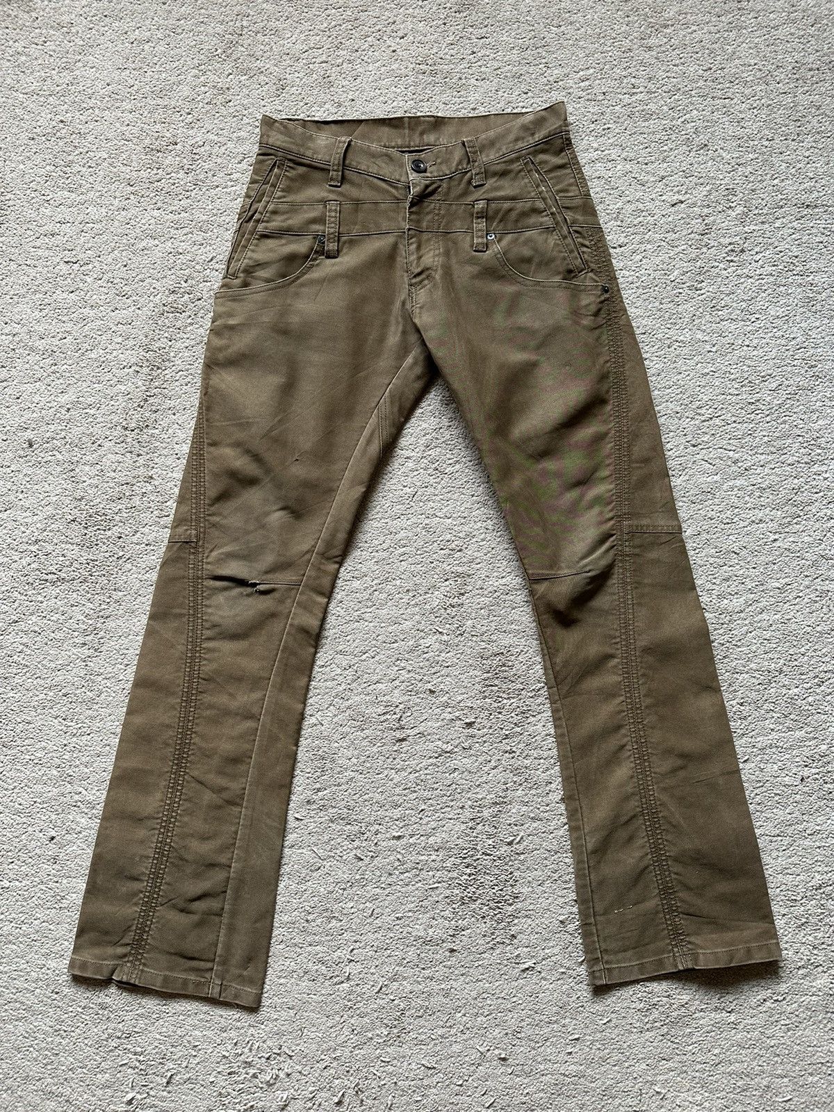 If Six Was Nine 1990s Tete Homme Double Waist Twist Leg Flare Pant Size US 30 / EU 46 - 2 Thumbnail