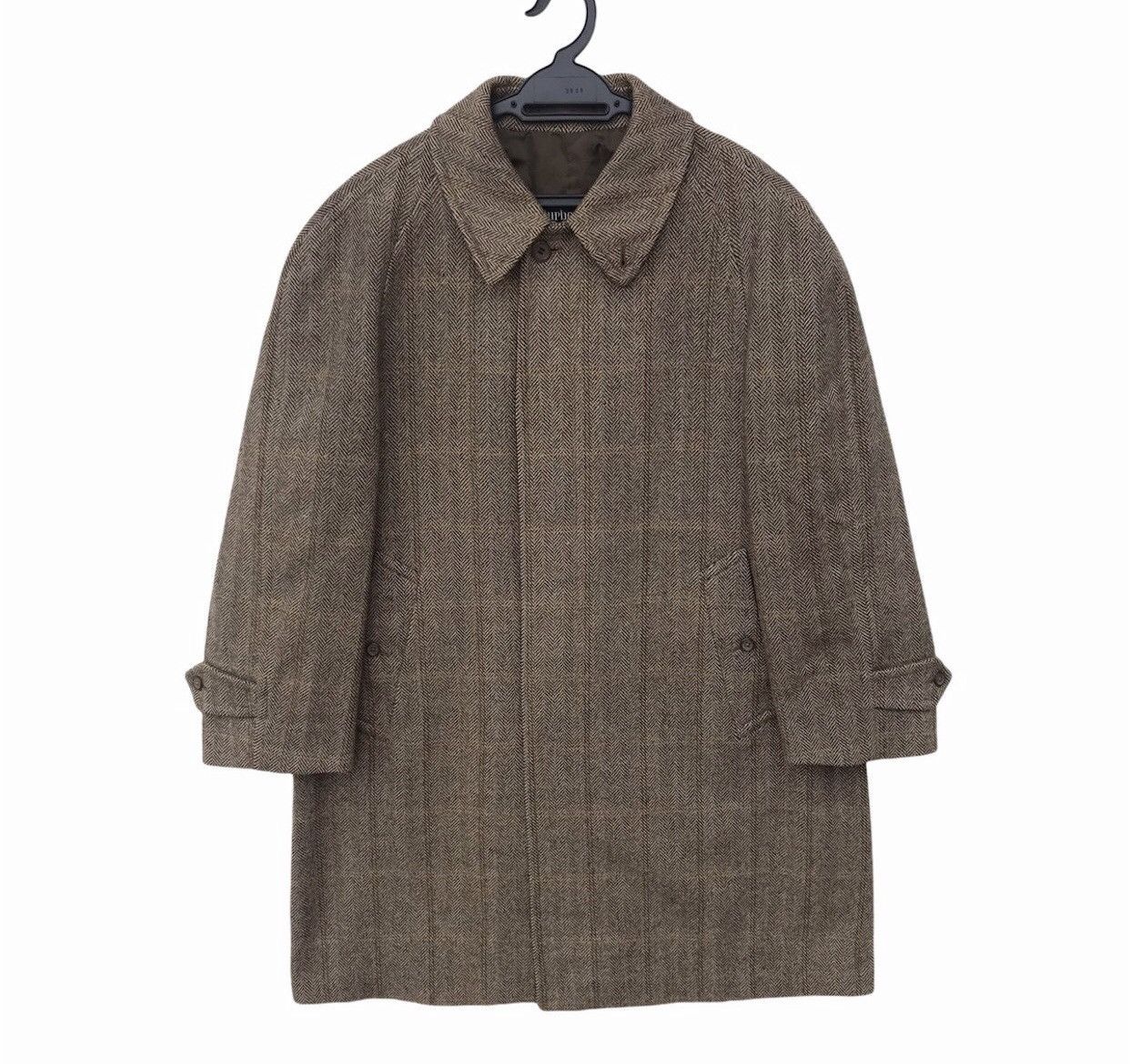 Burberry × Burberry Prorsum 🔥Very Rare🔥Vintage ‘Burberrys’ Houndstooth 100% Wool Coat Size US M / EU 48-50 / 2 - 1 Thumbnail