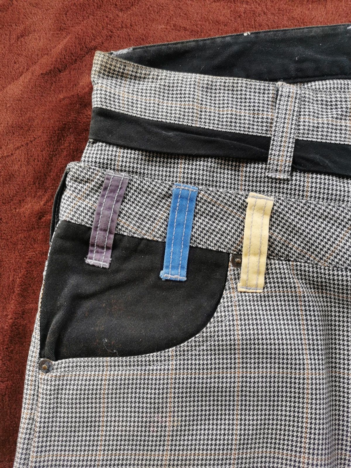 5351 POUR LES HOMMES Double-waist Root Three rainbow checkered pants Size US 32 / EU 48 - 11 Thumbnail