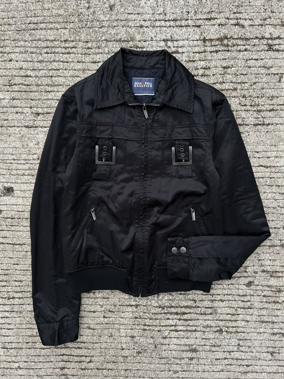 Jean Paul Gaultier Y2K Jean Paul Gaultier Runway Nylon Motorcycle Biker Jacket Size L / US 10 / IT 46 - 4 Thumbnail