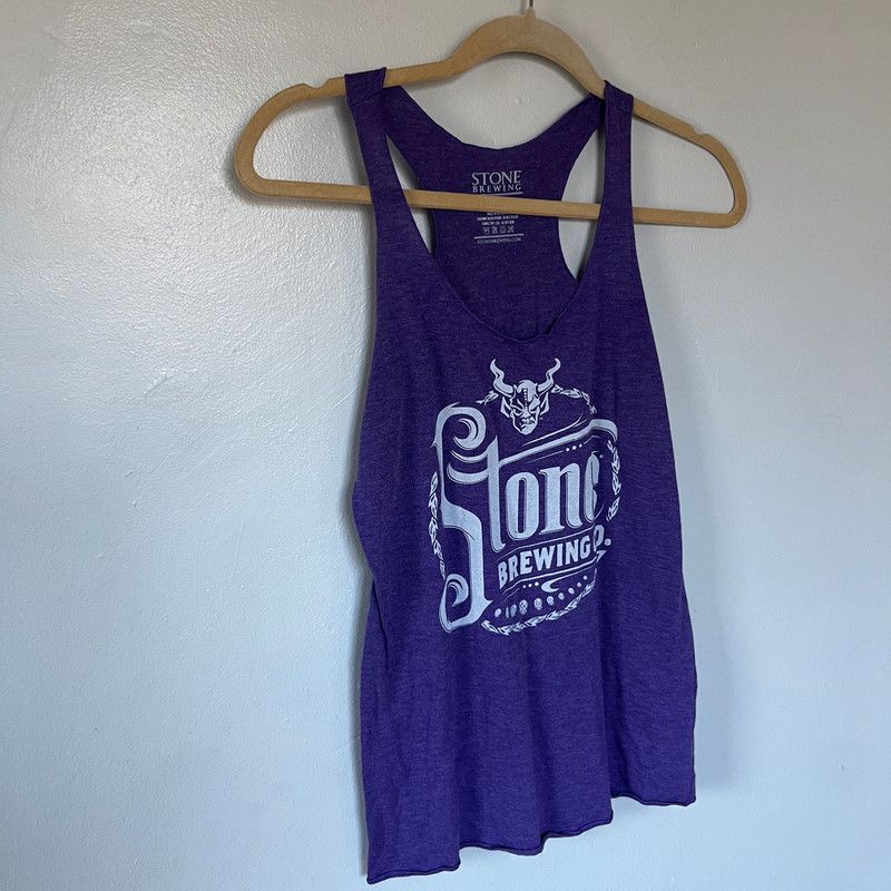 Other Stone Brewing Co. Women's Purple Graphic Tank Top Small Size S / US 4 / IT 40 - 1 Thumbnail