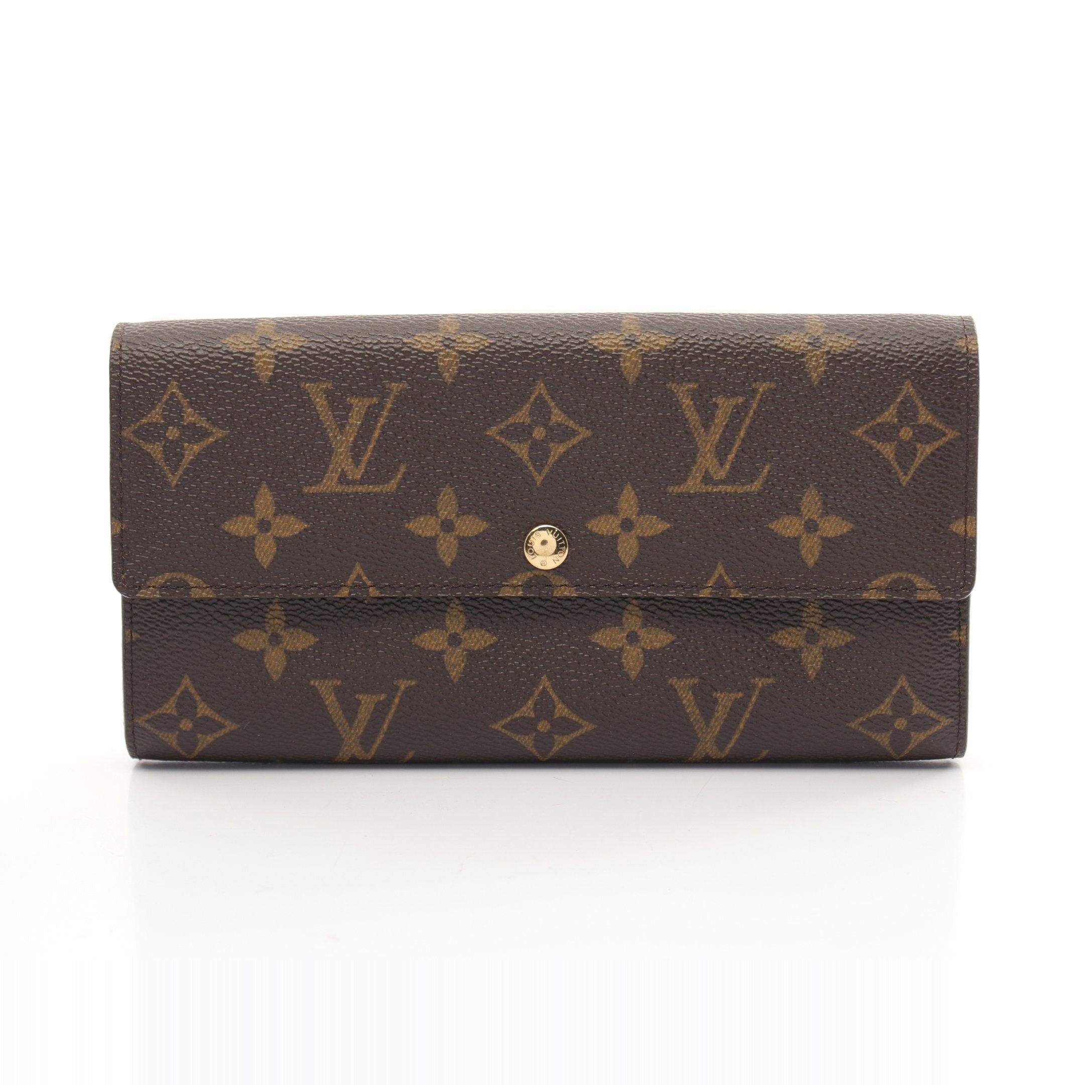 Louis Vuitton Louis Vuitton Portefeuil Sara Monogram Bi-Fold Long Wallet Leather Brown Size ONE SIZE - 1 Thumbnail