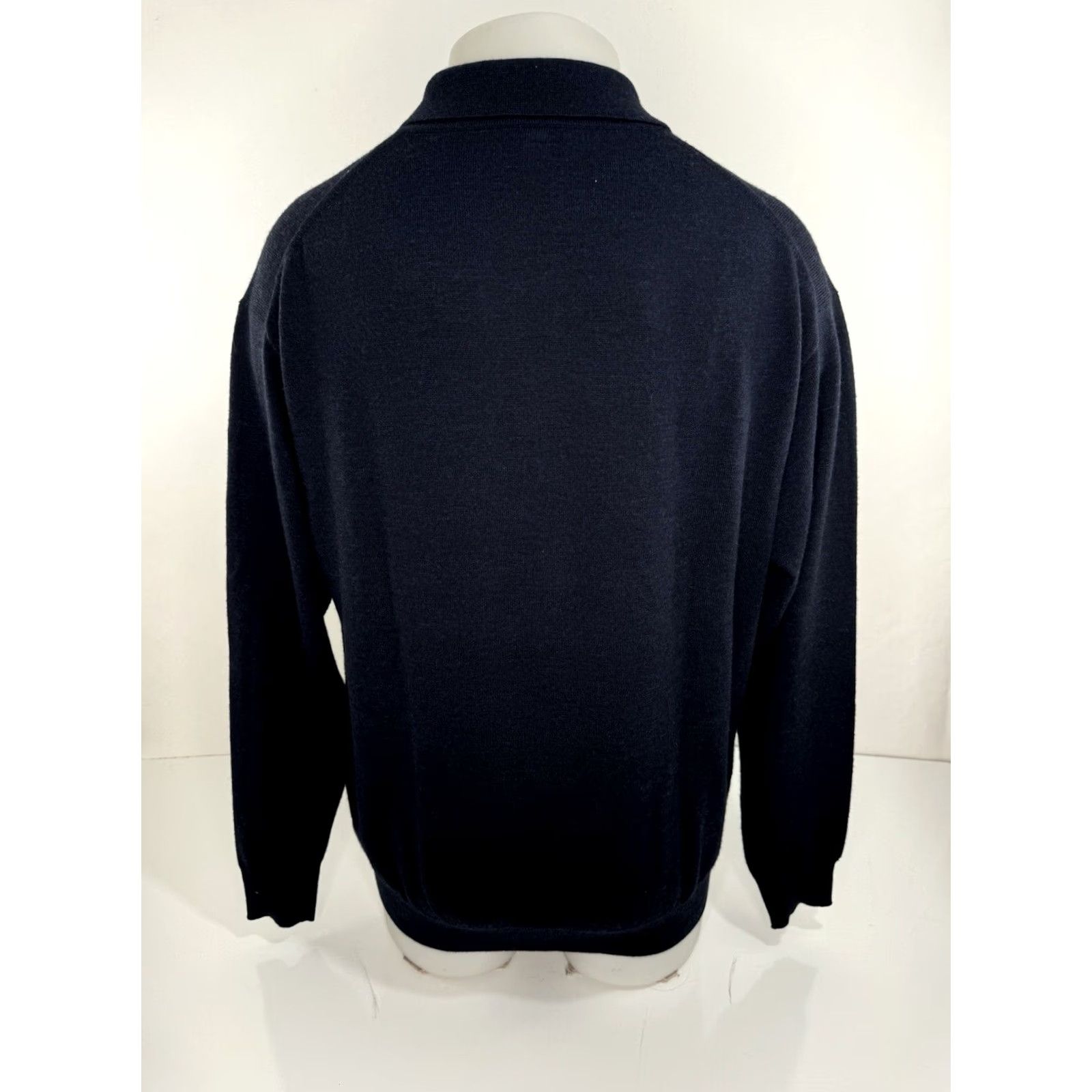 Peter Millar PETER MILLAR Sweater Collared L Blue Silk Wool Cashmere / Silk / Wool Knit Pullover - SMALL FLAW Mens L Size US L / EU 52-54 / 3 - 3 Thumbnail