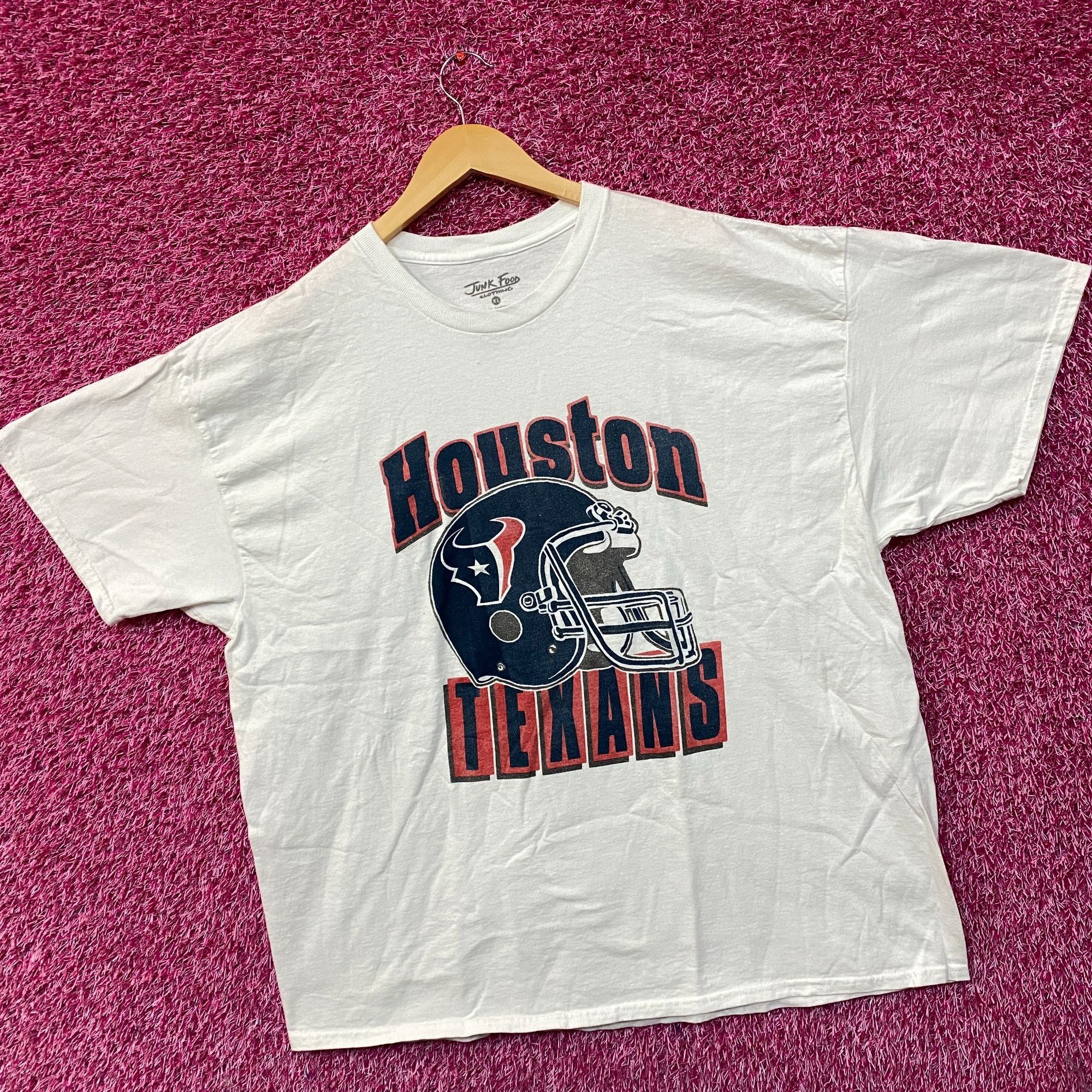 Junk Food Junk Food NFL Houston Texas Throwback Helmet Logo T- Shirt X Size US XL / EU 56 / 4 - 3 Thumbnail