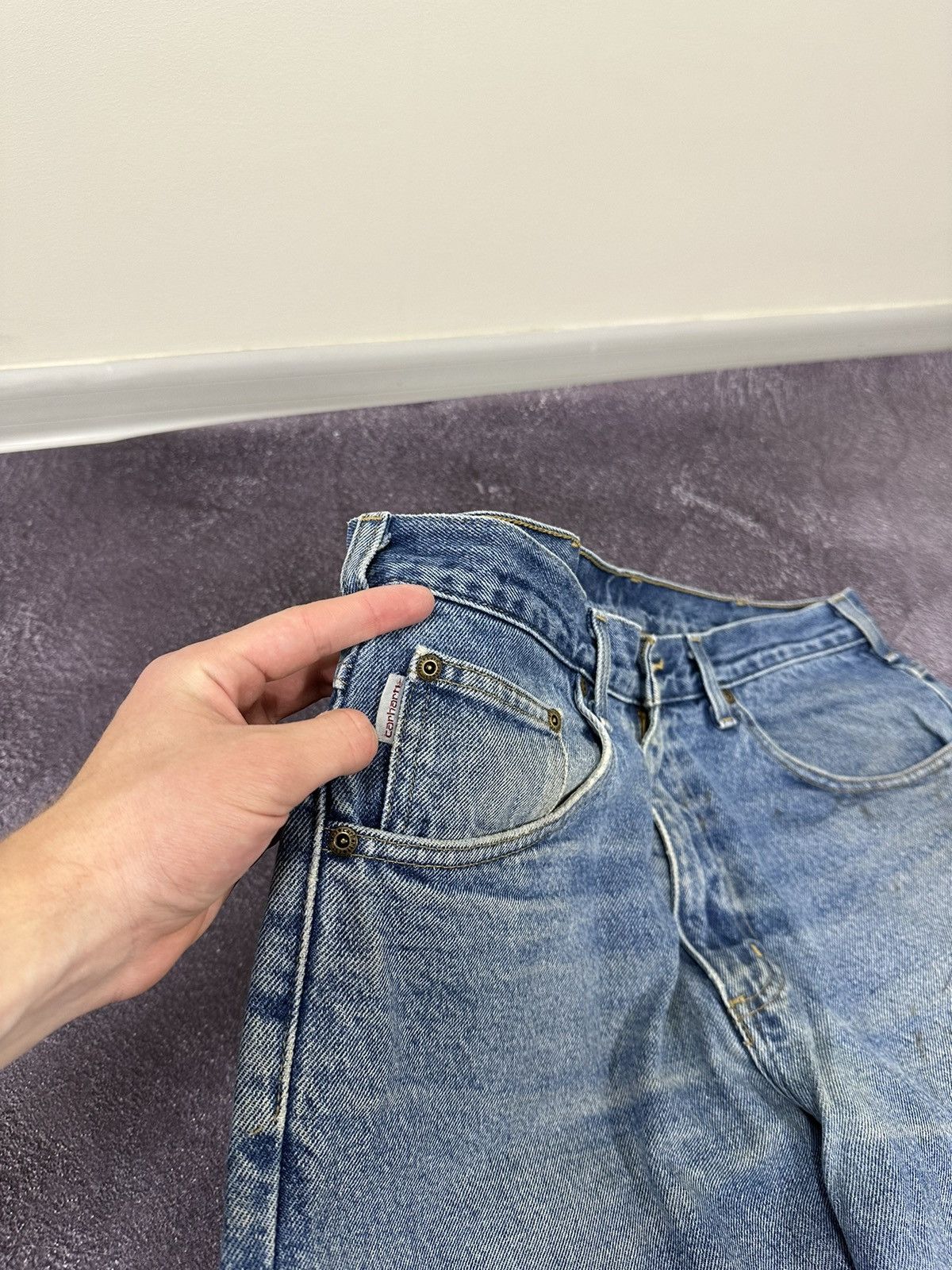 Carhartt Vintage 90s Carhartt USA Relaxed Fit Opium Faded Work Jeans Size US 36 / EU 52 - 9 Thumbnail