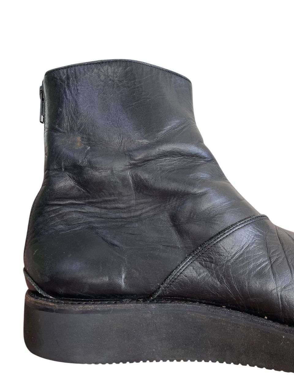 Lad Musician Lad Musician Back Zipper Leather Ankle Boots Size US 11.5 / EU 44-45 - 14 Thumbnail