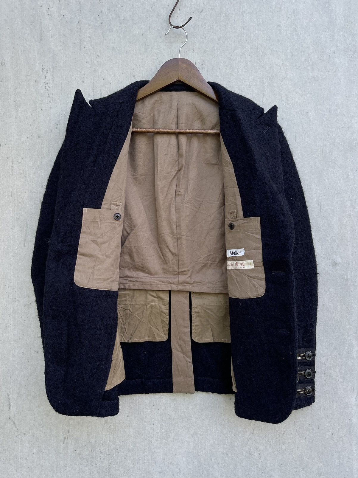 Junya Watanabe 🔥 TAKEO KIKUCHI ATELIER MULTI-ZIP PUNK MOHAIR SUIT/JACKET Size US M / EU 48-50 / 2 - 9 Thumbnail