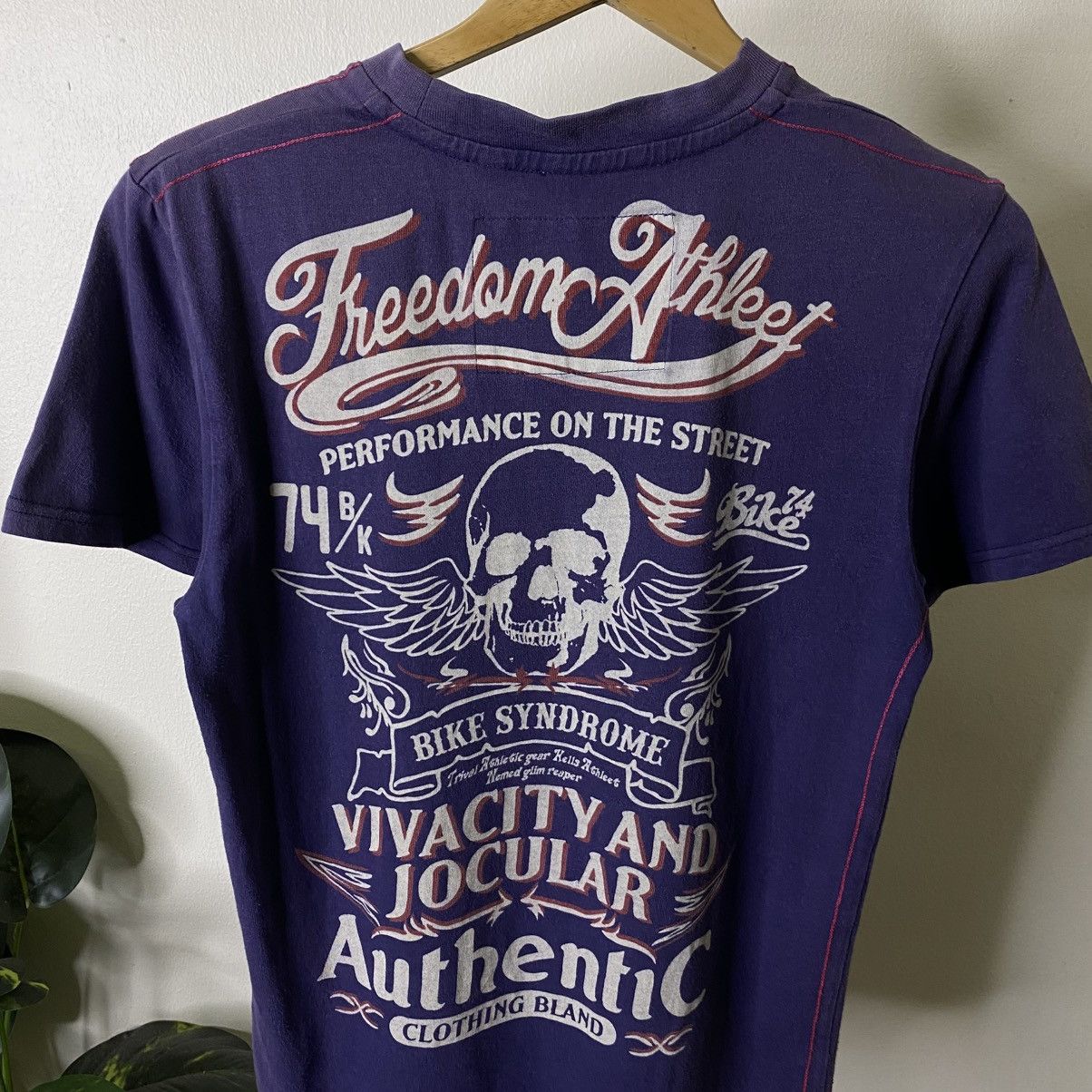 Vintage Y2K Bike Athletic Skulls Jnco Soutpole Style T Shirt Size US M / EU 48-50 / 2 - 2 Thumbnail