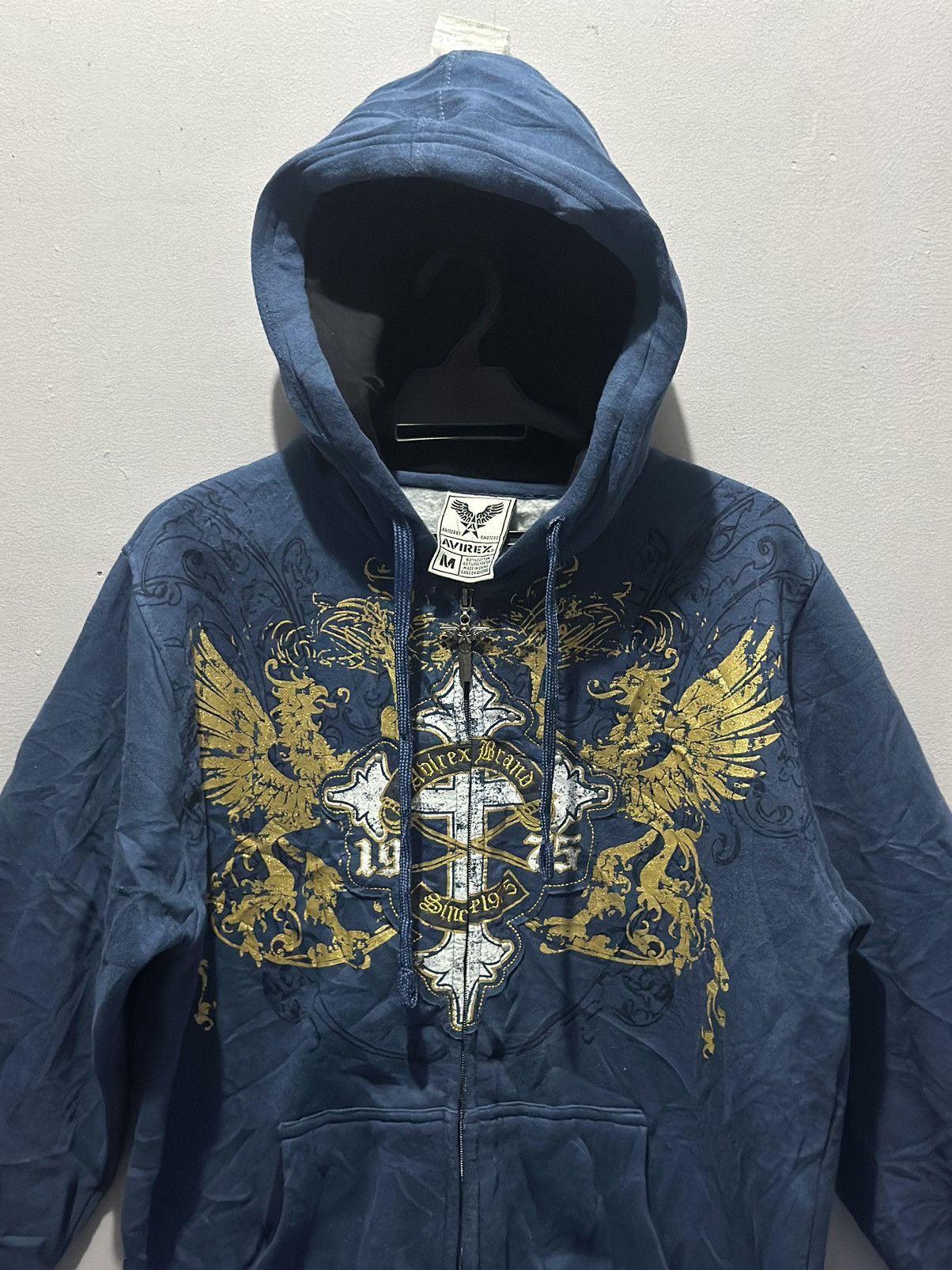 Avirex × Vintage Avirex Hoodie Mens Size M Fullzipper Size US M / EU 48-50 / 2 - 3 Thumbnail