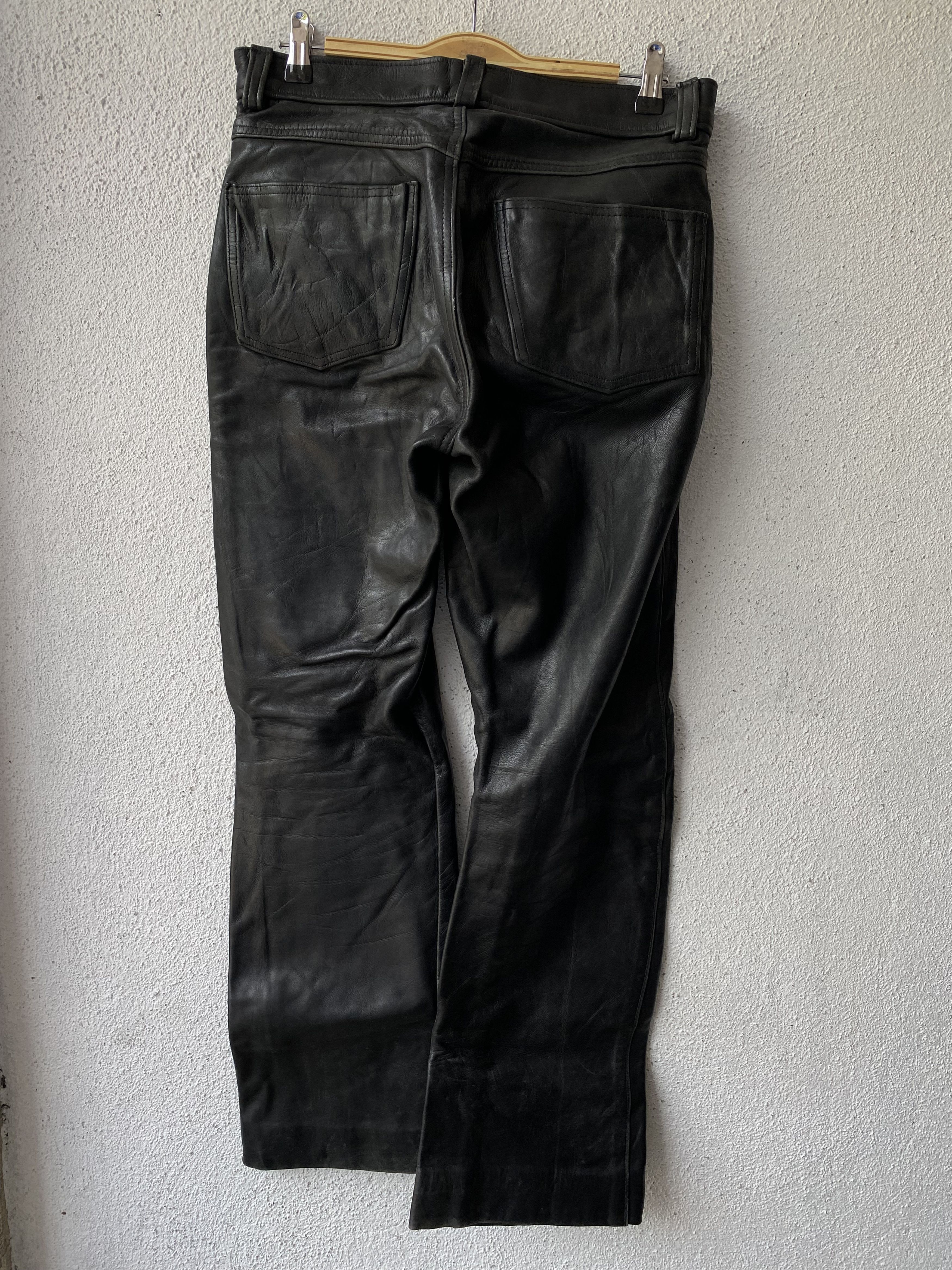 Genuine Leather × Schott × Vintage Authentic Vintage Schott Perfecto Racer Leather Pants Size US 30 / EU 46 - 2 Thumbnail