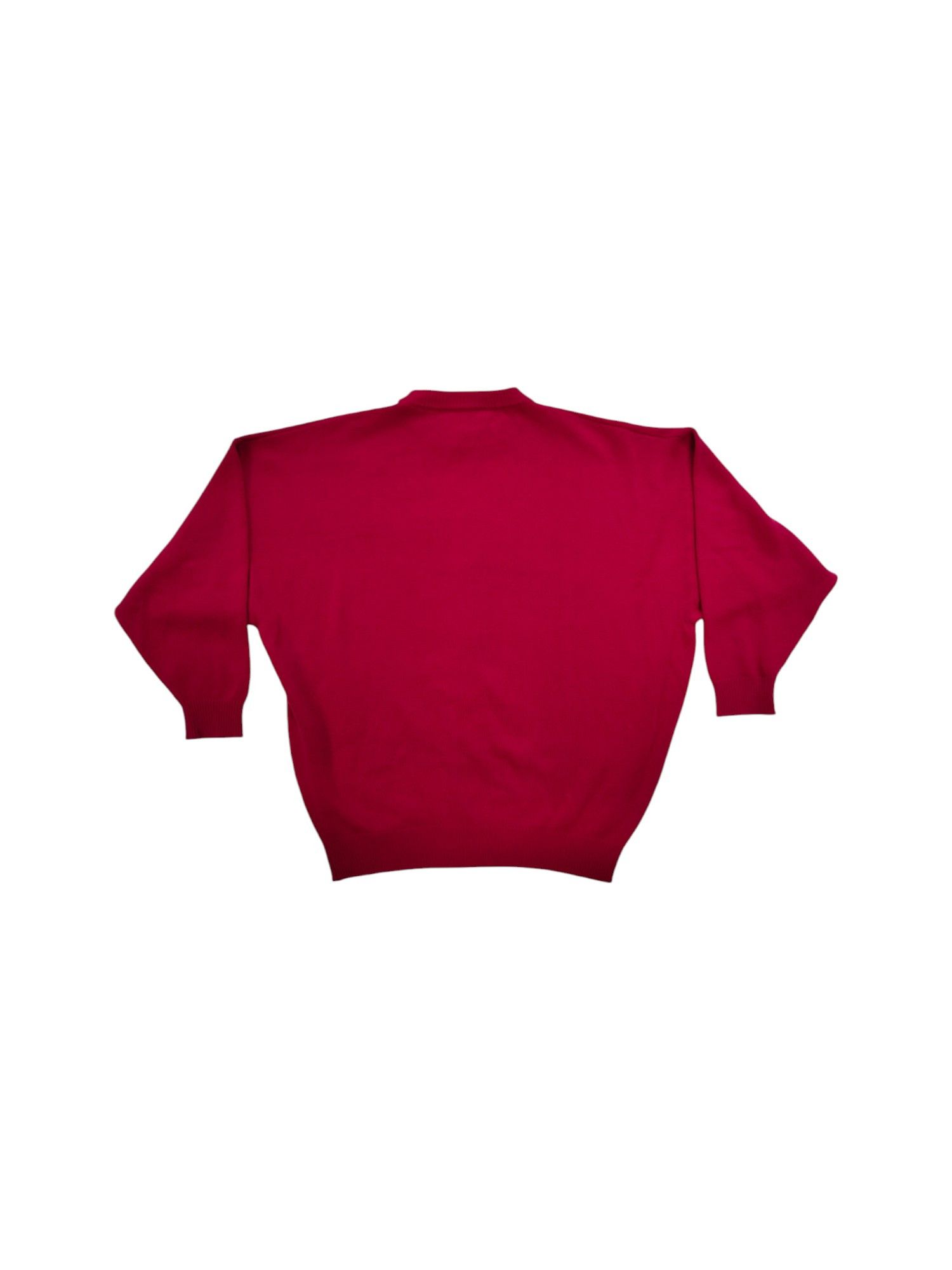 Balenciaga Balenciaga Wine Red Logo Wool And Cashmere Pullover Size XS / US 0-2 / IT 36-38 - 6 Thumbnail