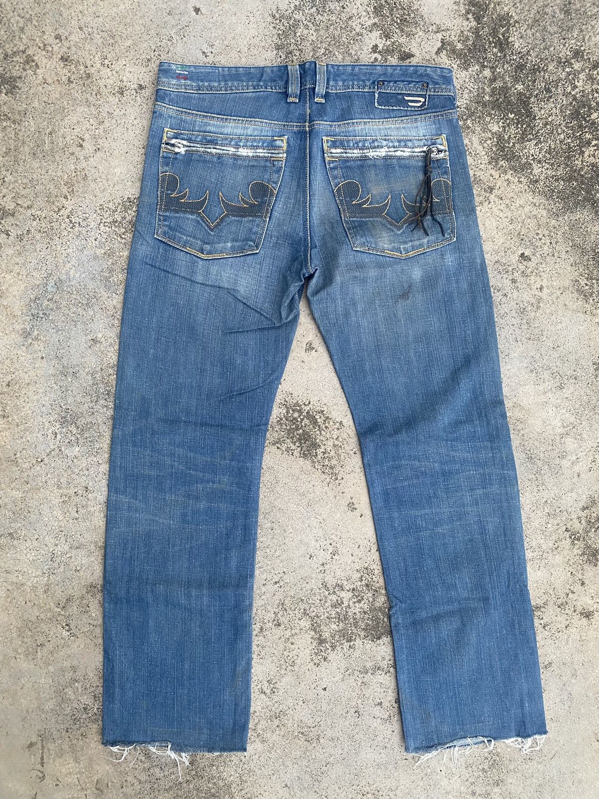 Diesel Diesel Jeans Distressed Straightcut Denim Size US 34 / EU 50 - 12 Thumbnail