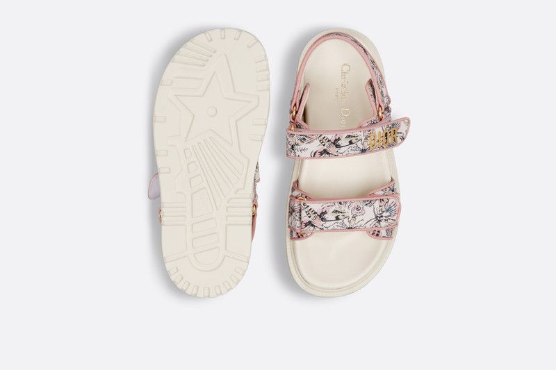 Dior o1w1db10426 KCQ868 Dioract Sandals in White/Multicolor Size US 9.5 / IT 39.5 - 3 Thumbnail