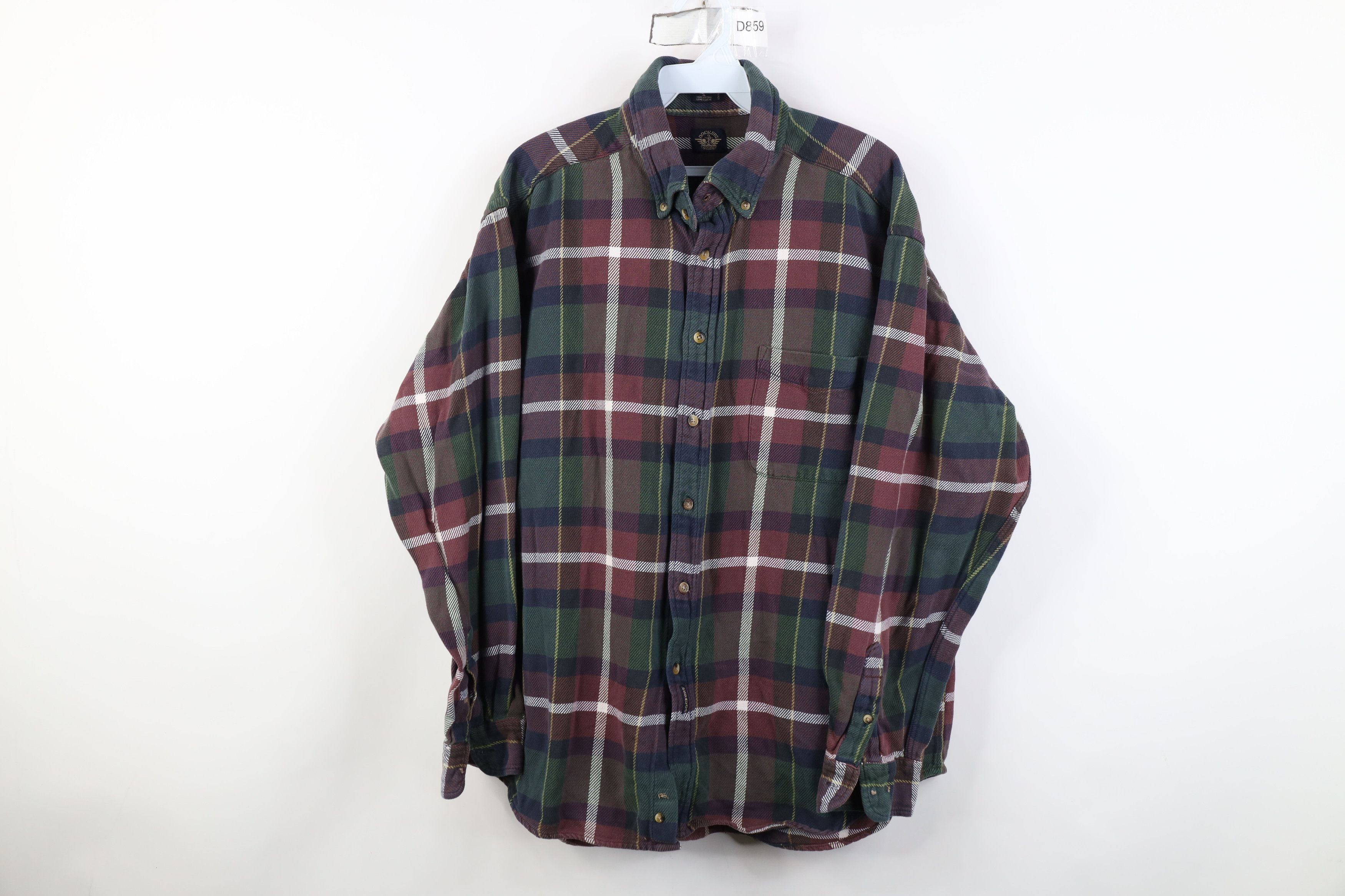 Vintage Vintage 90s Streetwear Flannel Collared Button Down Shirt Size US XL / EU 56 / 4 - 1 Thumbnail