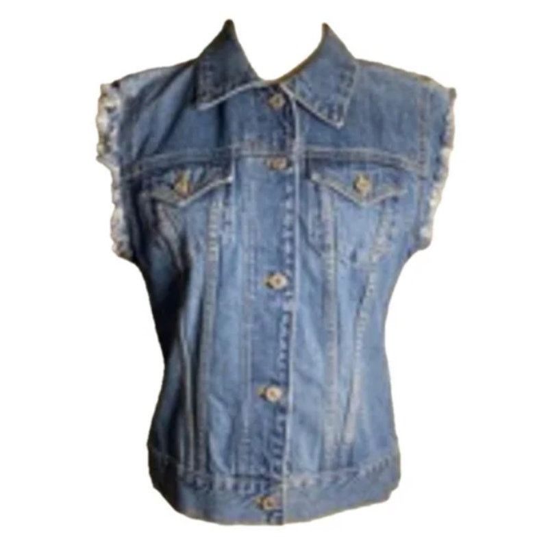 Gap Y2K Vintage Denim Vest Button Front Gap 100% Cotton Size M Size M / US 6-8 / IT 42-44 - 2 Thumbnail
