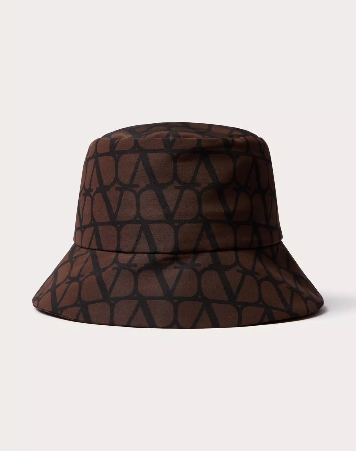 Valentino oc11z0725 Size:57/ Iconographe Bucket Hat in Brown/Black Size ONE SIZE - 1 Thumbnail