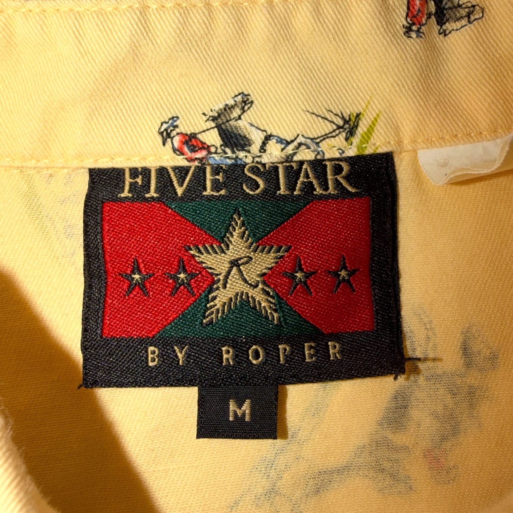 Roper VINTAGE Five Star by Roper Western Button Down Shirt M Horses AOP Shirt Size M / US 6-8 / IT 42-44 - 7 Thumbnail