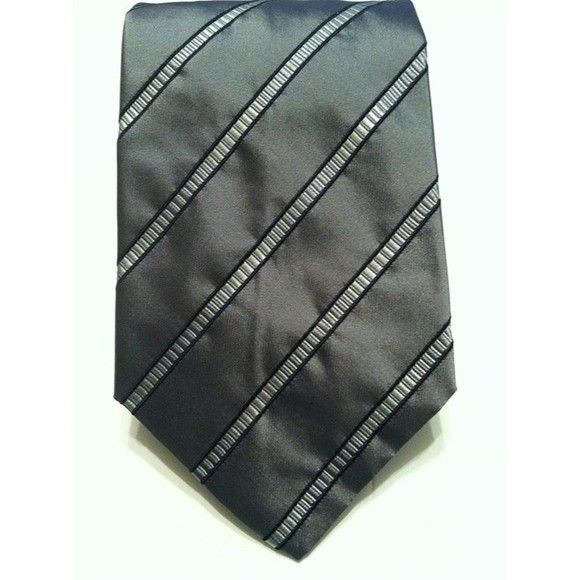 Other MONDO DI MARCO MEN'S NEW GRAY 100%SILK TIE WIDTH: 3 5/8" Size ONE SIZE - 2 Thumbnail