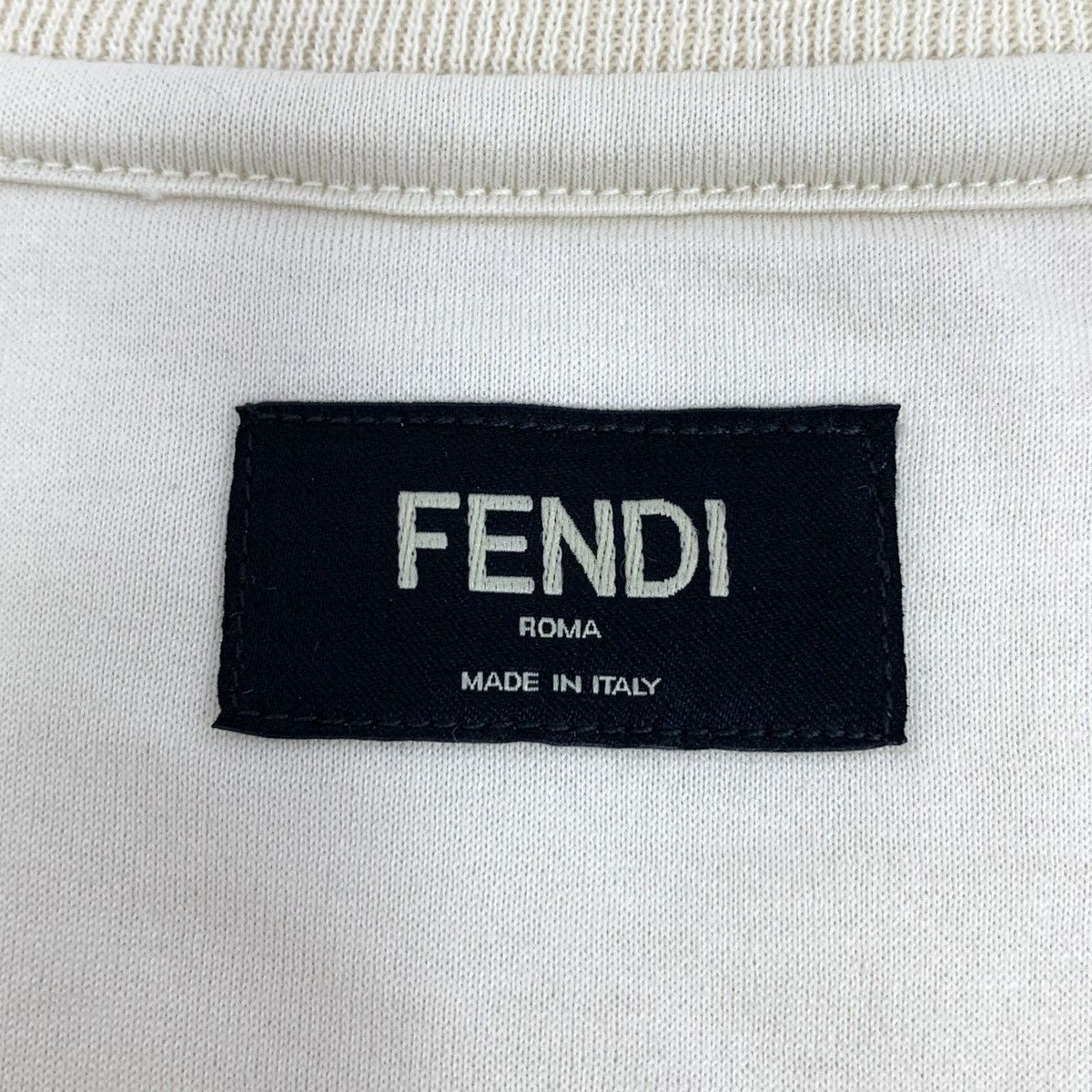 Fendi White Textured Short Sleeve Shirt Size US XXL / EU 58 / 5 - 6 Thumbnail