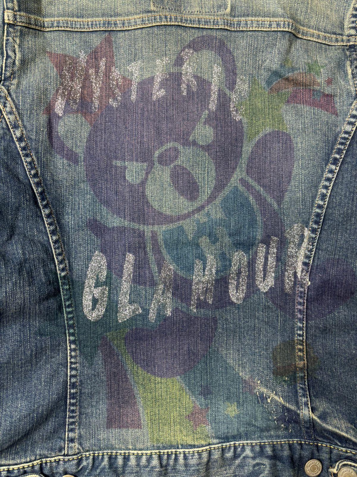 Hysteric Glamour 2000s Hysteric Glamour Bear Denim Jacket Size S / US 4 / IT 40 - 3 Thumbnail