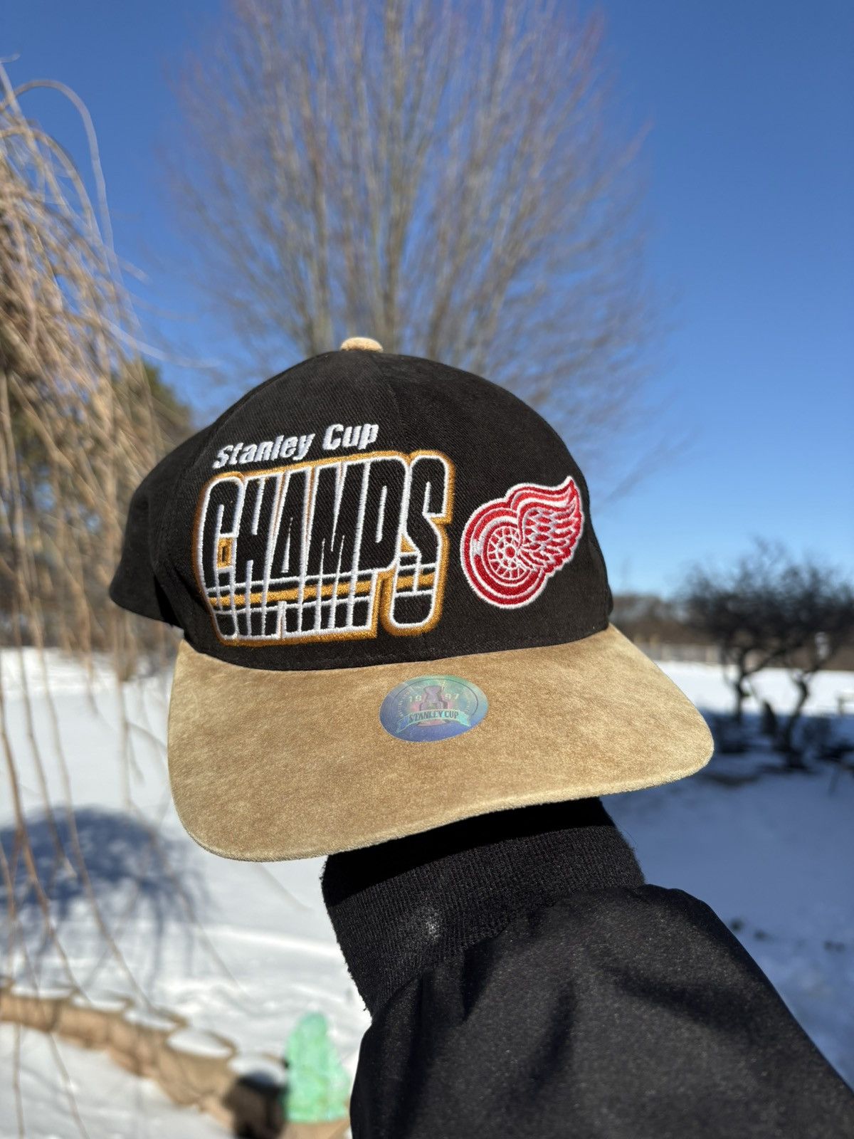 Starter Starter Detroit Red Wings Vintage 90s NHL 1997 Stanley Cup Size ONE SIZE - 1 Thumbnail