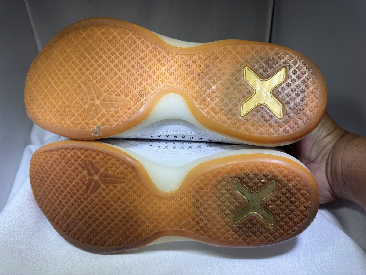 Nike Nike Kobe X Mid EXT White Gum Men's 9.5 Basketball Shoes Size US 9.5 / EU 42-43 - 5 Thumbnail