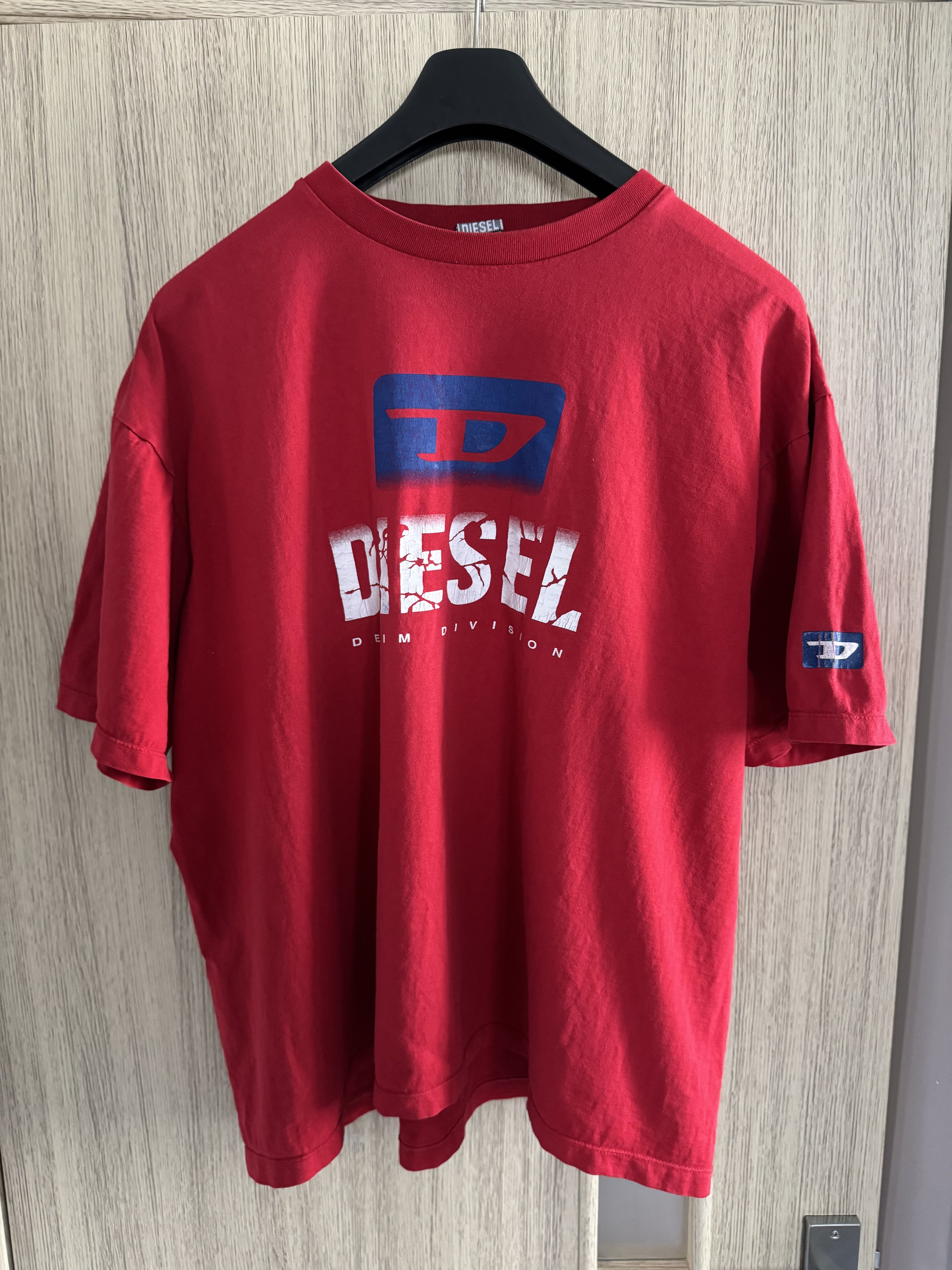 Diesel Vintage Diesel Y2K Hype Distressed T-shirt Wide Size US XL / EU 56 / 4 - 1 Thumbnail
