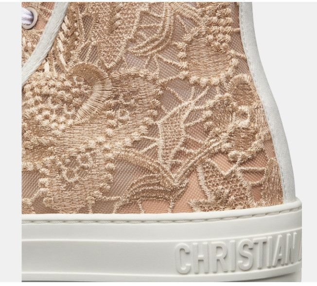 Dior o1w1db10924 Walk'n High-Top Sneaker in White & Beige Size US 7 / IT 37 - 4 Thumbnail