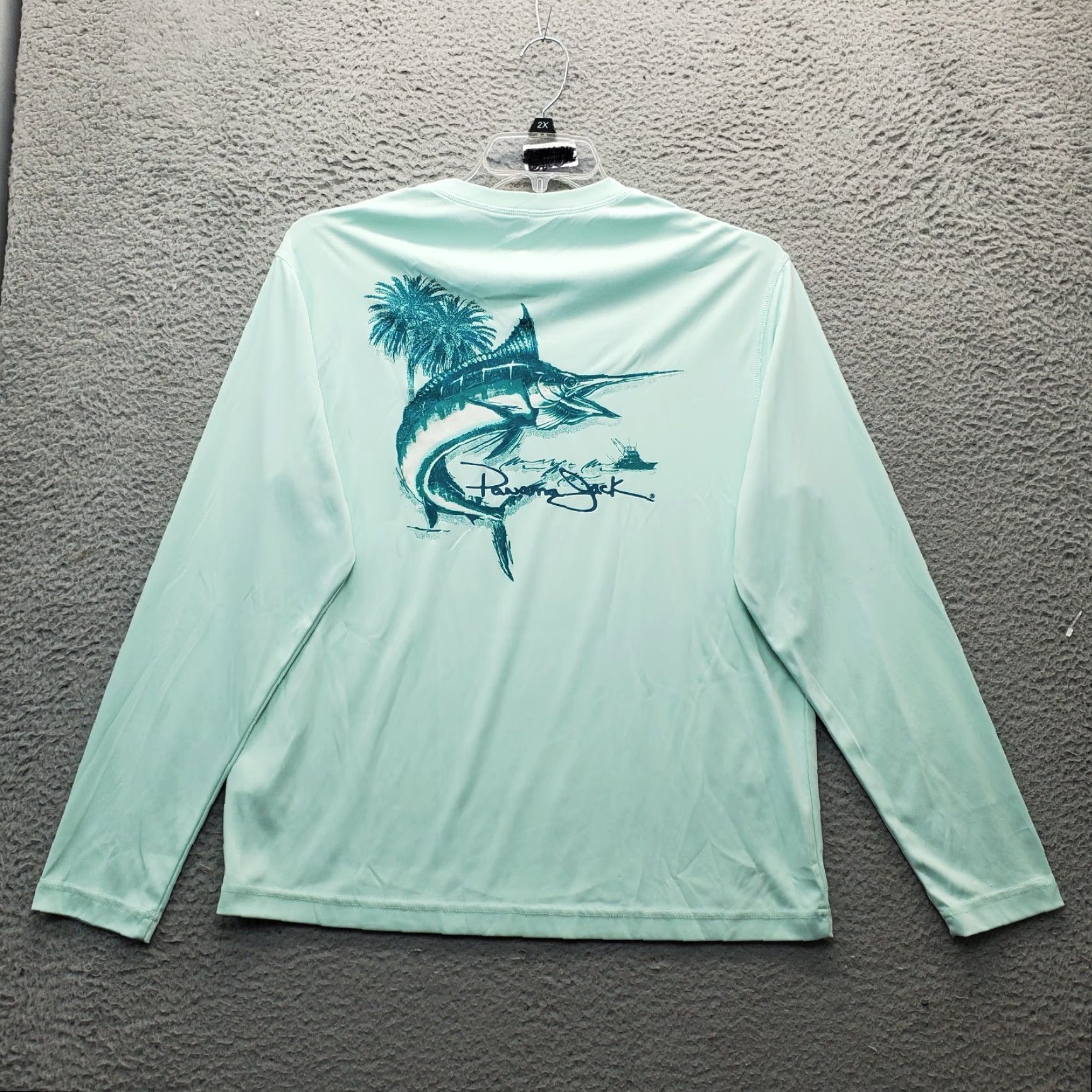 Panama Jack Panama Jack Mens T-Shirt Shirt Long Sleeve Crew Neck Green Quick Dry Wicking Size US M / EU 48-50 / 2 - 2 Thumbnail
