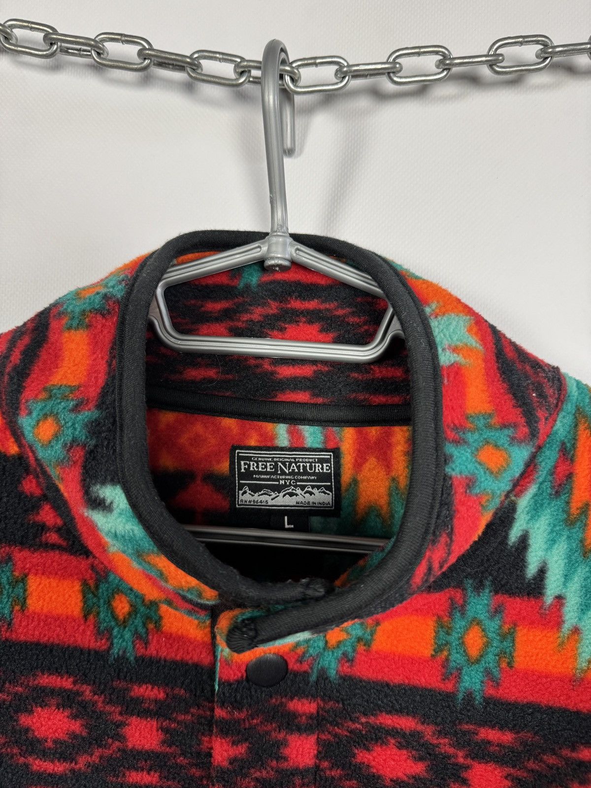 Aztech Mountain Free Nature Aztec Fleece Pullover Vintage Outdoor Size L Size US L / EU 52-54 / 3 - 8 Thumbnail