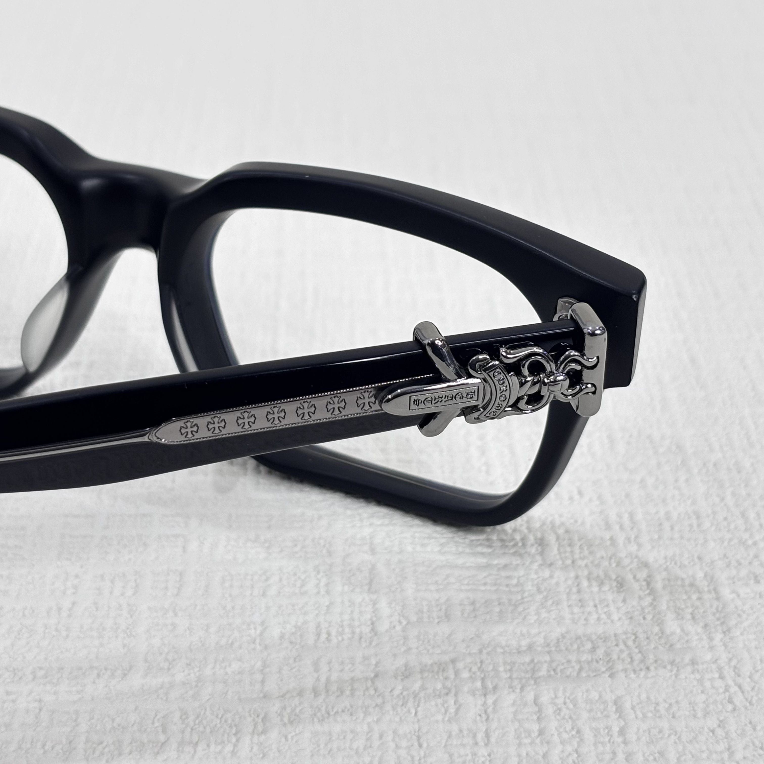 Chrome Hearts CHROME HEARTS VAGILLIONAIRE I MATTE BLACK EYEGLASSES Size ONE SIZE - 3 Thumbnail