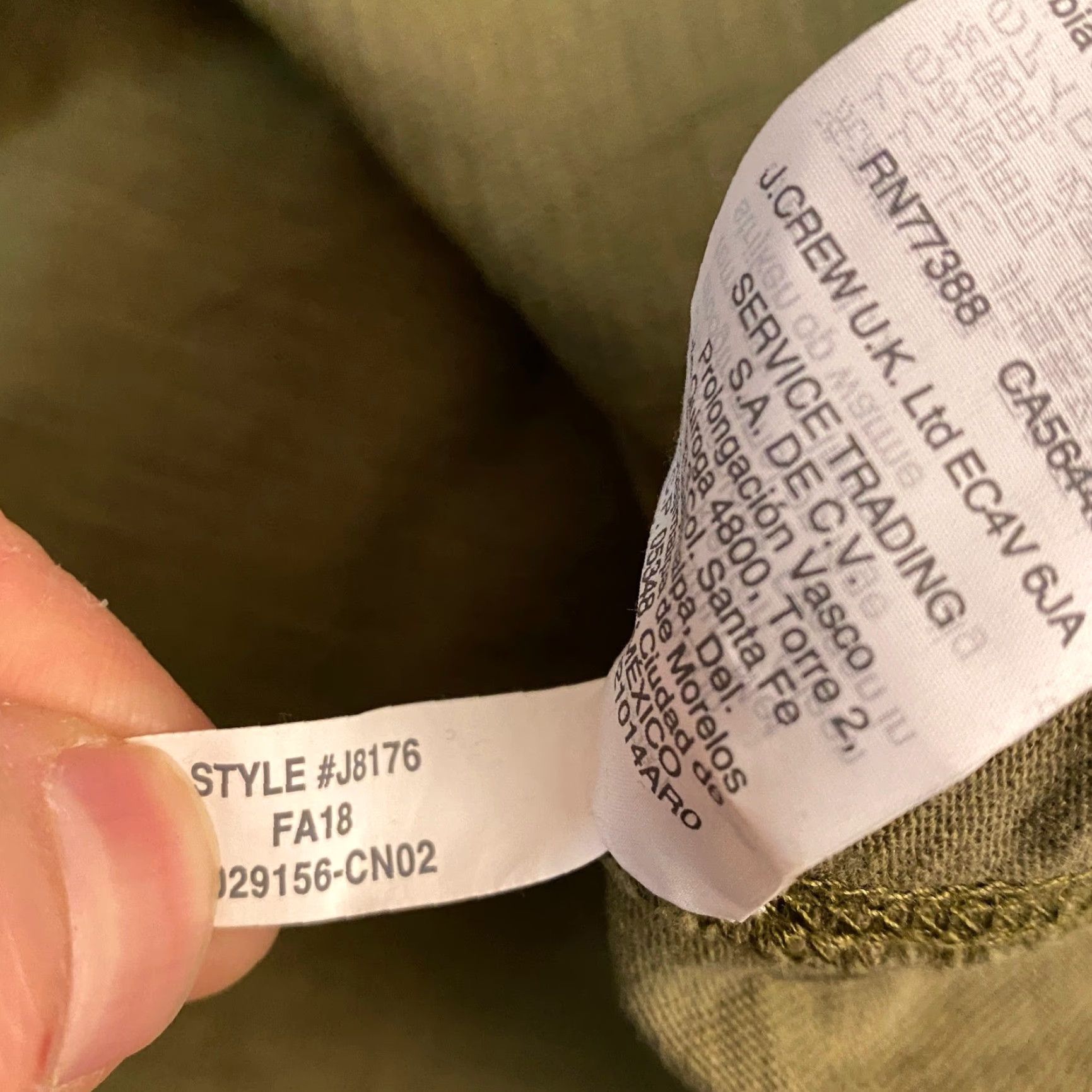 J.Crew J. Crew Henley T-Shirt Mens Small Army Green Long Sleeve Size US L / EU 52-54 / 3 - 5 Thumbnail