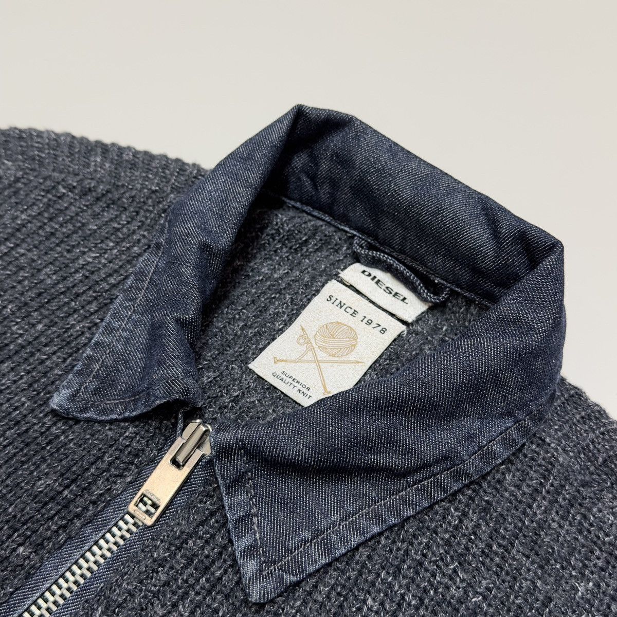 Diesel Diesel superior quality knit zip sweater Size US L / EU 52-54 / 3 - 3 Thumbnail