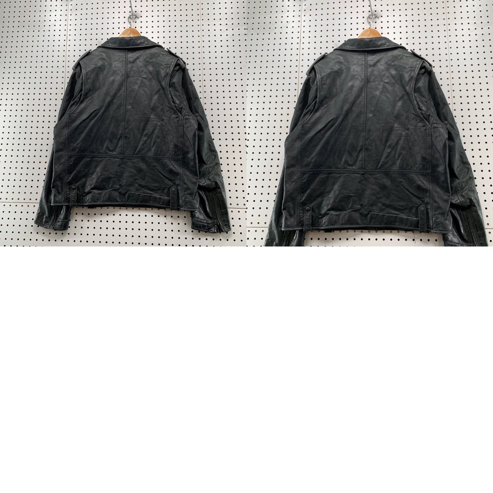 Levi's Levi's Genuine Leather Motorcycle Jacket Mens XL Black Heavyweight Moto Biker Jacket Size US XL / EU 56 / 4 - 9 Thumbnail