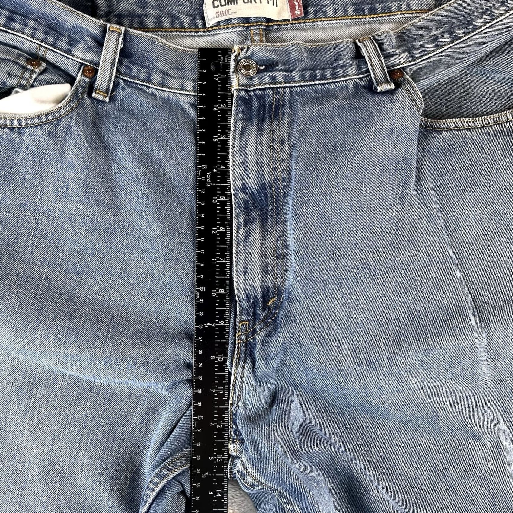 Levi's Levi's 560 Jeans Mens 40x30 Blue Denim Tapered Relaxed Fit 5-Pocket Cotton Vintage? 90s Grunge USA Jeans Size US 40 / EU 56 - 6 Thumbnail