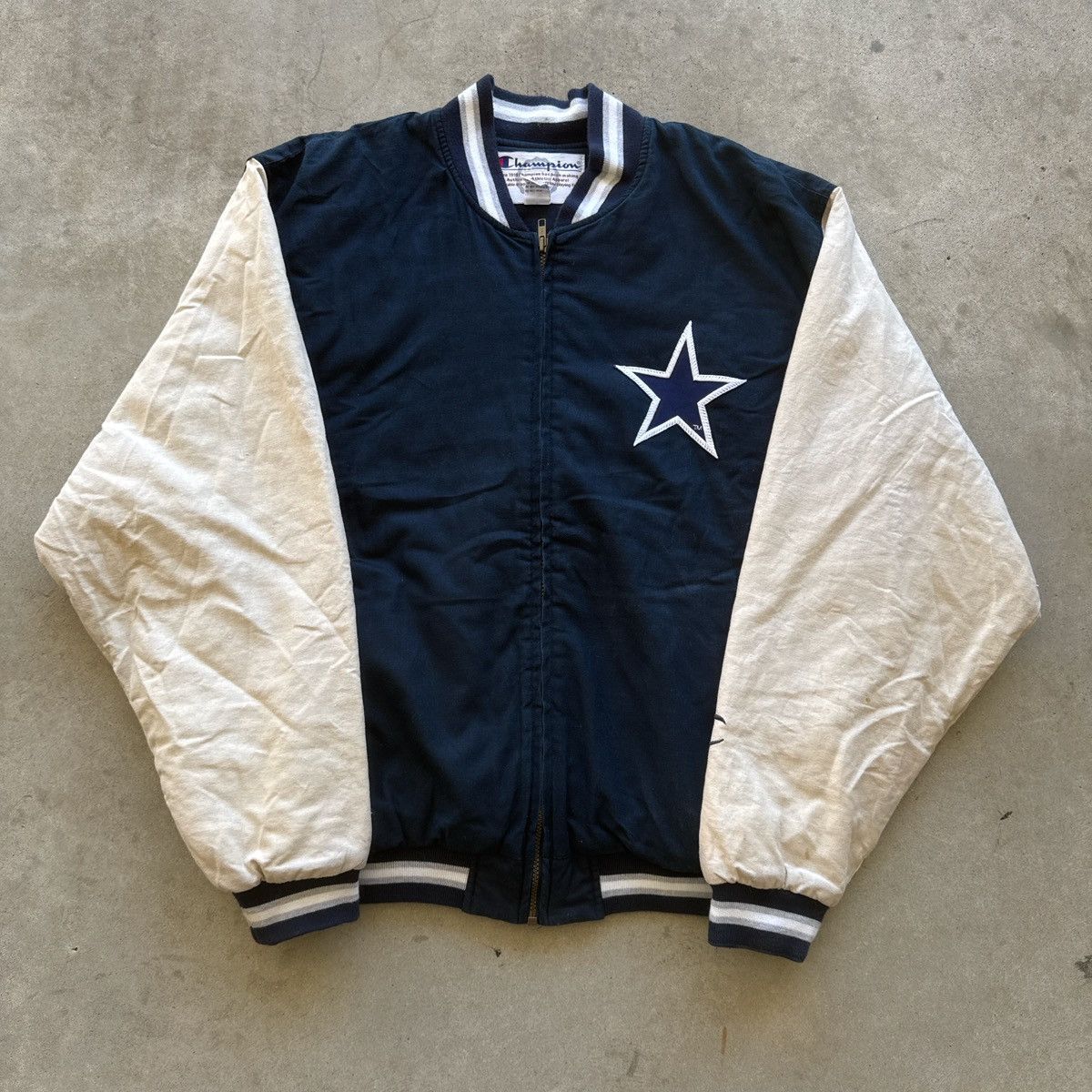 Vintage Vintage 90s Dallas Cowboys Varsity Jacket Size US L / EU 52-54 / 3 - 1 Thumbnail